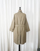 80s Burberrys "Single Raglan Sleeve" Cotton Balmacaan Coat with Belt