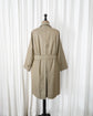 80s Burberrys "Single Raglan Sleeve" Cotton Balmacaan Coat with Belt
