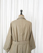 80s Burberrys "Single Raglan Sleeve" Cotton Balmacaan Coat with Belt