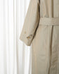 80s Burberrys "Single Raglan Sleeve" Cotton Balmacaan Coat with Belt
