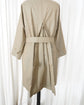 80s Burberrys "Single Raglan Sleeve" Cotton Balmacaan Coat with Belt