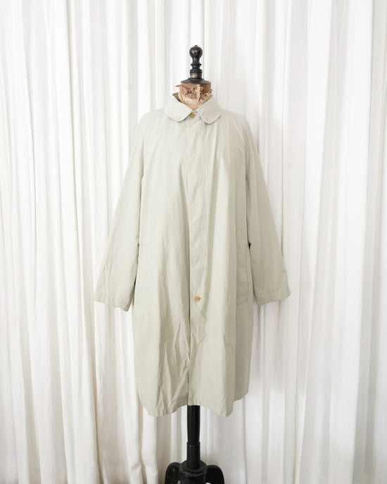 80s allegri  Technical Cotton Raglan Long Coat Made in ITARY