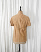 90s HERMÈS PARIS  Lambskin Suede Stripe Stitched Shirt Made in France