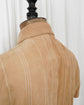 90s HERMÈS PARIS  Lambskin Suede Stripe Stitched Shirt Made in France