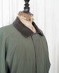 90s Loro Piana "HORSEY" Storm System Field Jacket Leather Collar  with Chin Strap