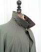 90s Loro Piana "HORSEY" Storm System Field Jacket Leather Collar  with Chin Strap