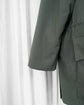 90s Loro Piana "HORSEY" Storm System Field Jacket Leather Collar  with Chin Strap
