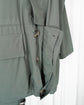 90s Loro Piana "HORSEY" Storm System Field Jacket Leather Collar  with Chin Strap