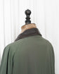 90s Loro Piana "HORSEY" Storm System Field Jacket Leather Collar  with Chin Strap