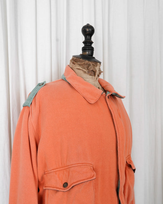 80s Italian Color Blocked Cotton Sweatshirt Made in ITARY  "Massimo Osti / Boneville Inspiration Source"