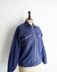 French Vintage Blue work cotton jacket