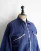 French Vintage Blue work cotton jacket