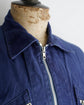 French Vintage Blue work cotton jacket