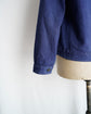 French Vintage Blue work cotton jacket