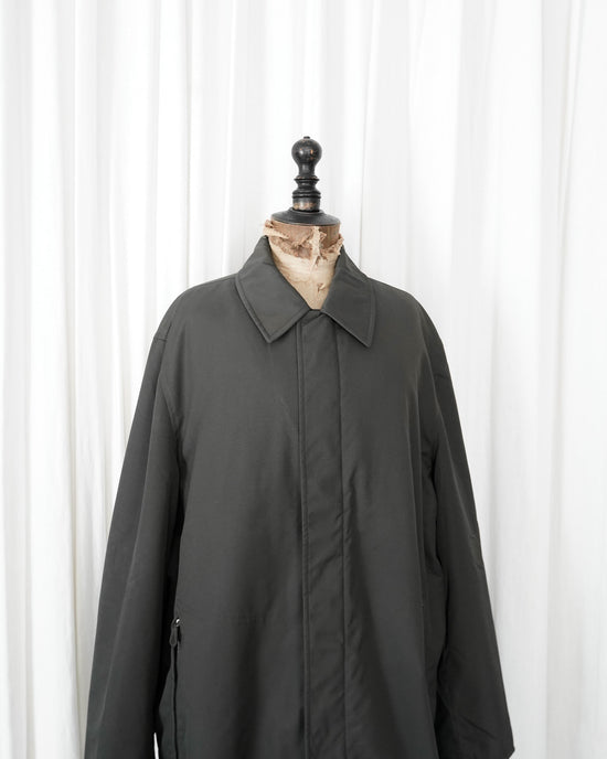 90s HERMÈS PARIS  Padded Tech Car Coat Made in France