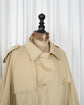 80s Yves Saint Laurent  Cotton Gabardine Double Breasted Trench Coat