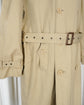 80s Yves Saint Laurent  Cotton Gabardine Double Breasted Trench Coat