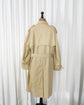 80s Yves Saint Laurent  Cotton Gabardine Double Breasted Trench Coat
