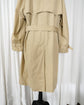 80s Yves Saint Laurent  Cotton Gabardine Double Breasted Trench Coat