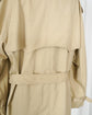 80s Yves Saint Laurent  Cotton Gabardine Double Breasted Trench Coat