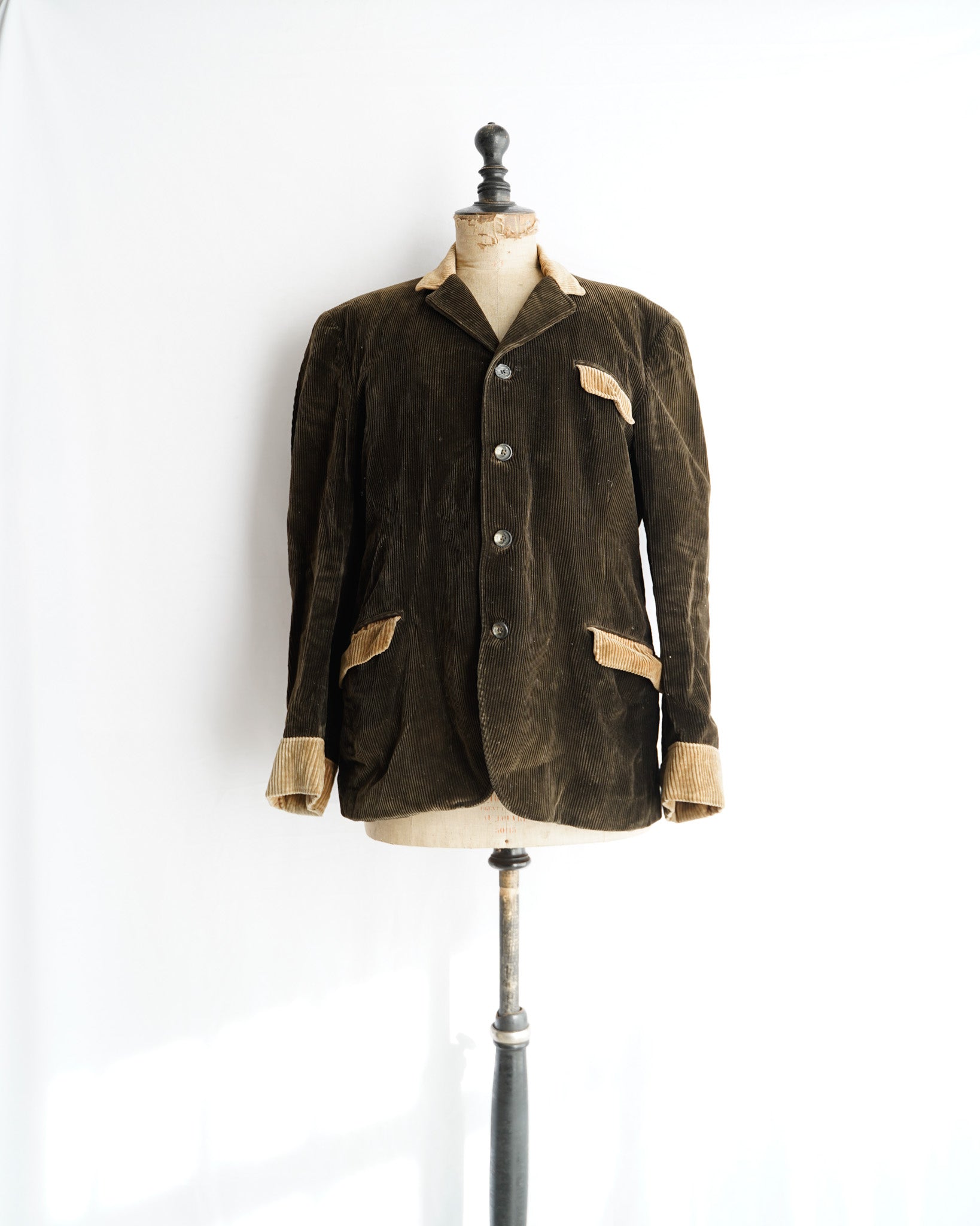 40〜50s French Vintage Corduroy Jacket 40-50s France Vintage Black Corduroy Jacket | U