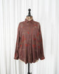 80s allegri Geometric Abstract Rayon Shirt