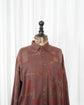 80s allegri Geometric Abstract Rayon Shirt