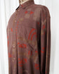 80s allegri Geometric Abstract Rayon Shirt