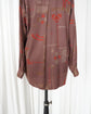 80s allegri Geometric Abstract Rayon Shirt