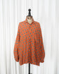 90s GIORGIO ARMANI Rayon Circle Dot Shirt "MADE IN ITALY"