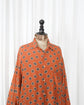 90s GIORGIO ARMANI Rayon Circle Dot Shirt "MADE IN ITALY"