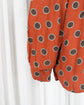 90s GIORGIO ARMANI Rayon Circle Dot Shirt "MADE IN ITALY"