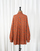 90s GIORGIO ARMANI Rayon Circle Dot Shirt "MADE IN ITALY"