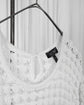 90s ARMANI JEANS Crochet Loose U Neck Knit