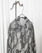 80s GIORGIO ARMANI Wool Chiffon Paisley Pattern Dress