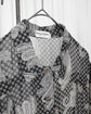 80s GIORGIO ARMANI Wool Chiffon Paisley Pattern Dress