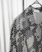 80s GIORGIO ARMANI Wool Chiffon Paisley Pattern Dress