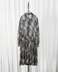 80s GIORGIO ARMANI Wool Chiffon Paisley Pattern Dress