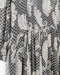 80s GIORGIO ARMANI Wool Chiffon Paisley Pattern Dress