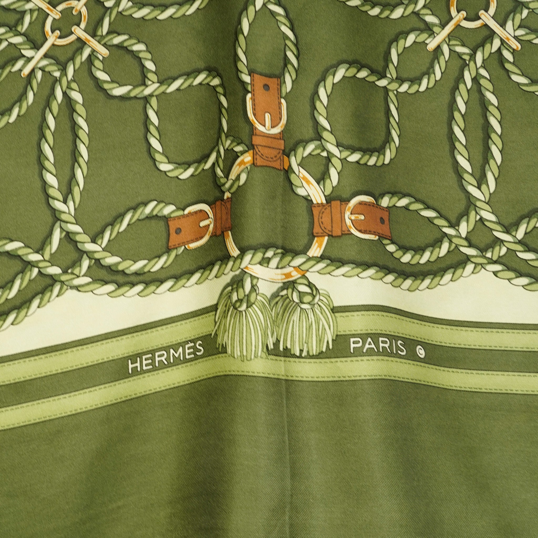 HERMES カレ70 カレ 70 《グラン・マネージュ・デタイユ》 - グリーン | Hermès