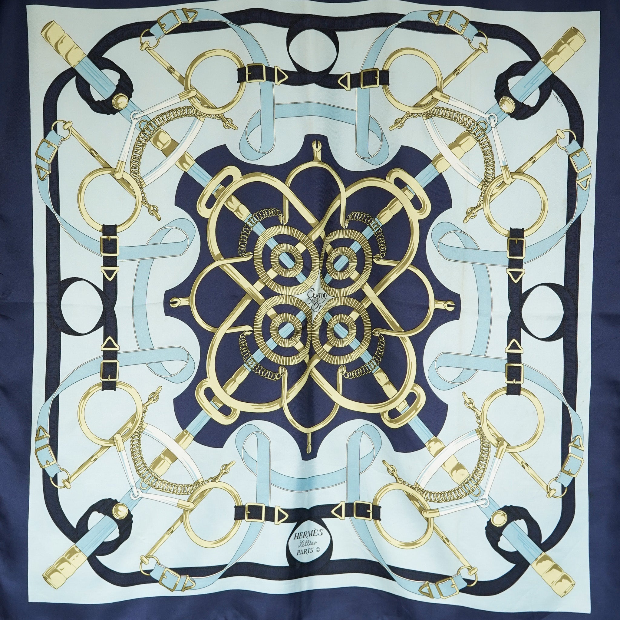 ミン HERMES エルメス スカーフ カレ90 Eperon d’Or ミン 様専用HERMES エルメス スカーフ カレ90 Eperon d'Or