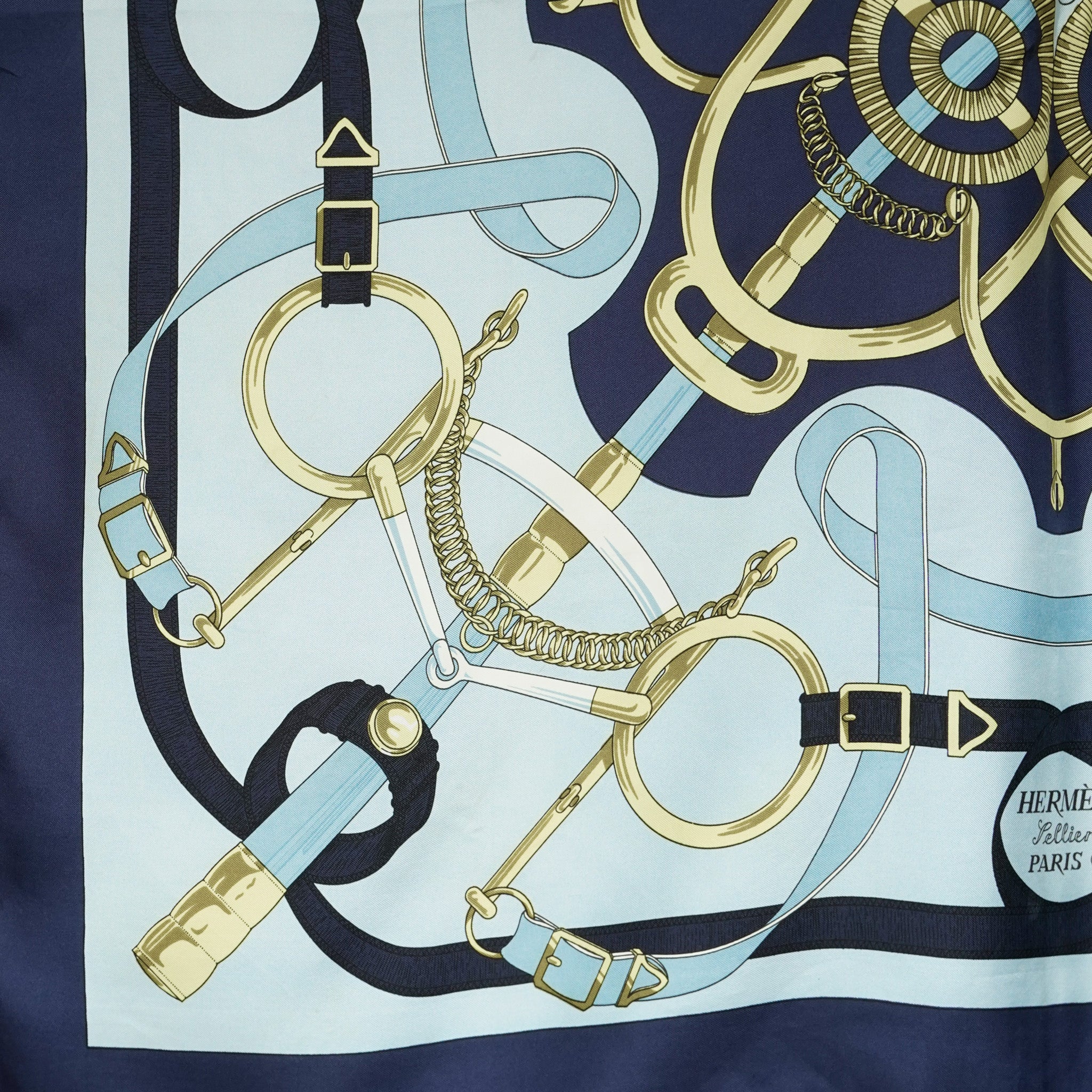 HERMES カレ90 Eperon d'or 大判シルクスカーフ HERMES カレ90 Eperon d'or 大判シルクスカーフ - メルカリ