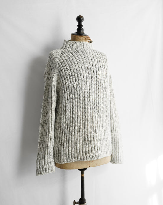 HERMES Made in ITARY mock neck cotton knit