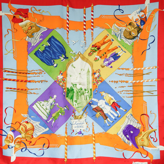 HERMES カレ90 "LE CARNAVAL DE VENISE"