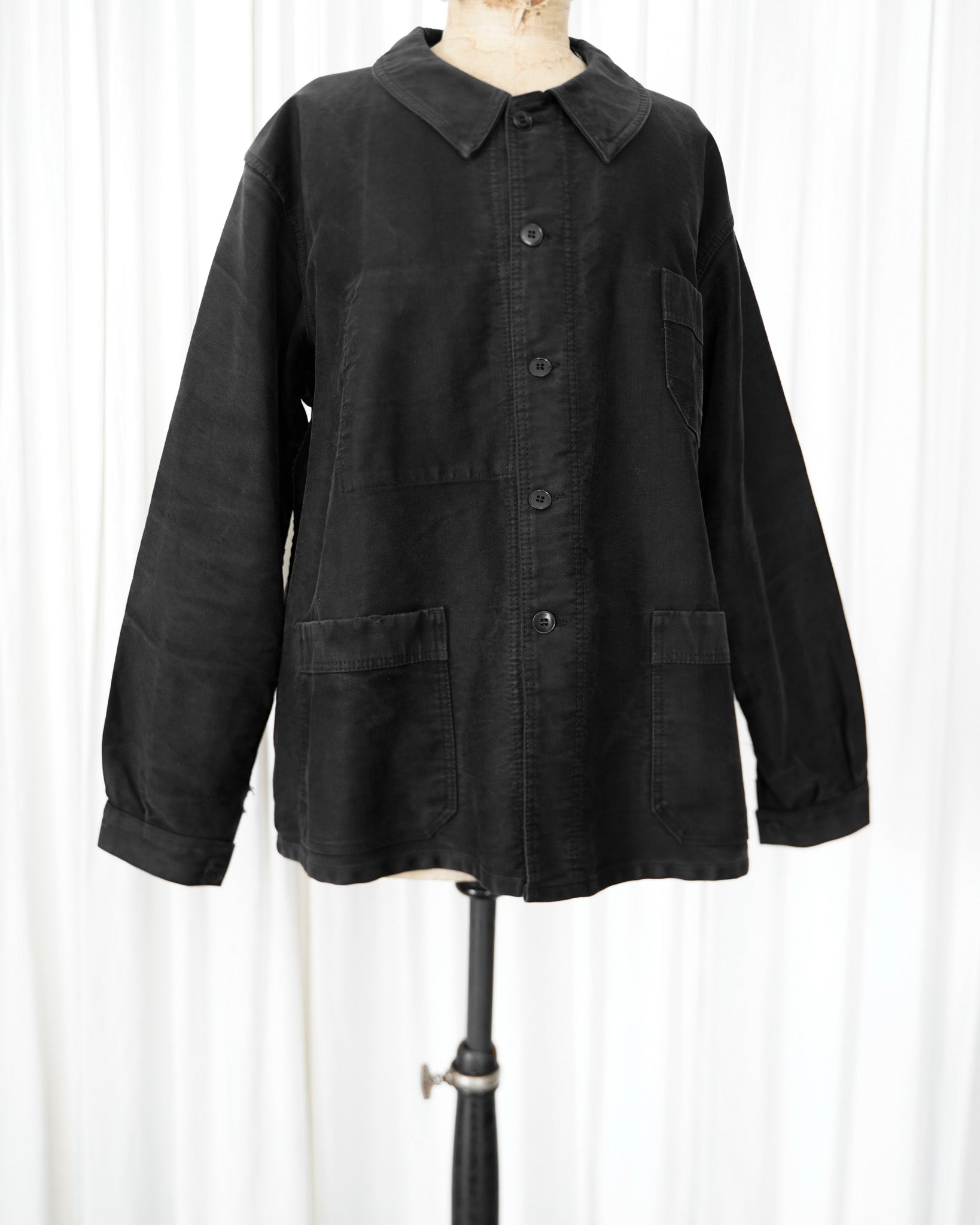 1950's French Vintage Black moleskin work jacket – Maison ma Manière