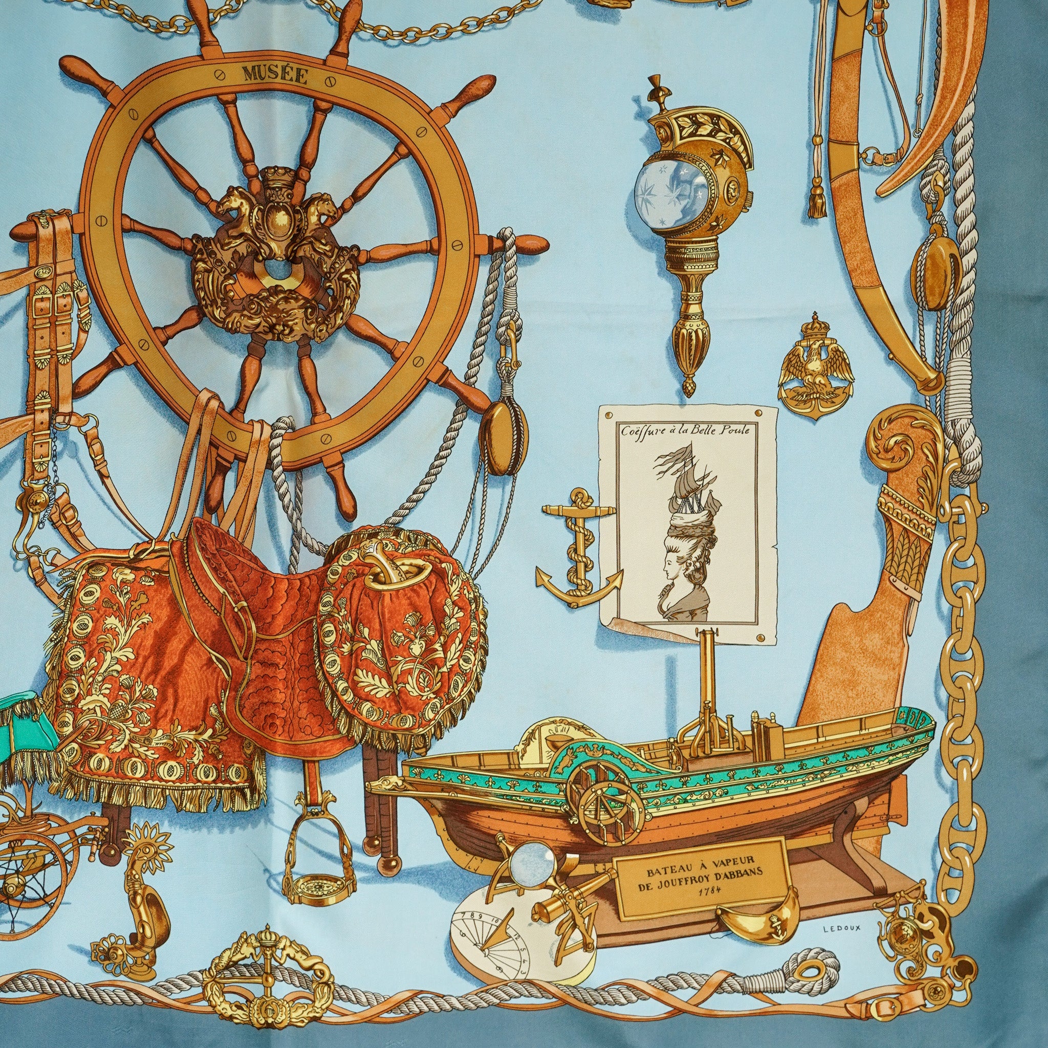 エルメススカーフ カレ90/柄名: Musée（ミュゼ） 楽天市場】【アパレル】HERMES エルメス カレ90 スカーフ 大判