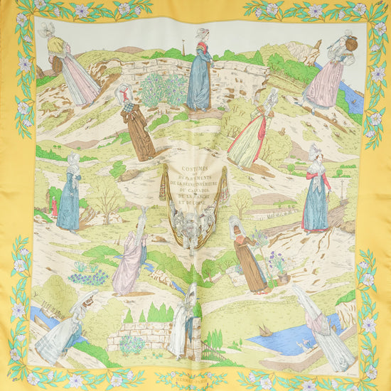 HERMES カレ90 "COSTUMES DES DEPARTEMENTS"