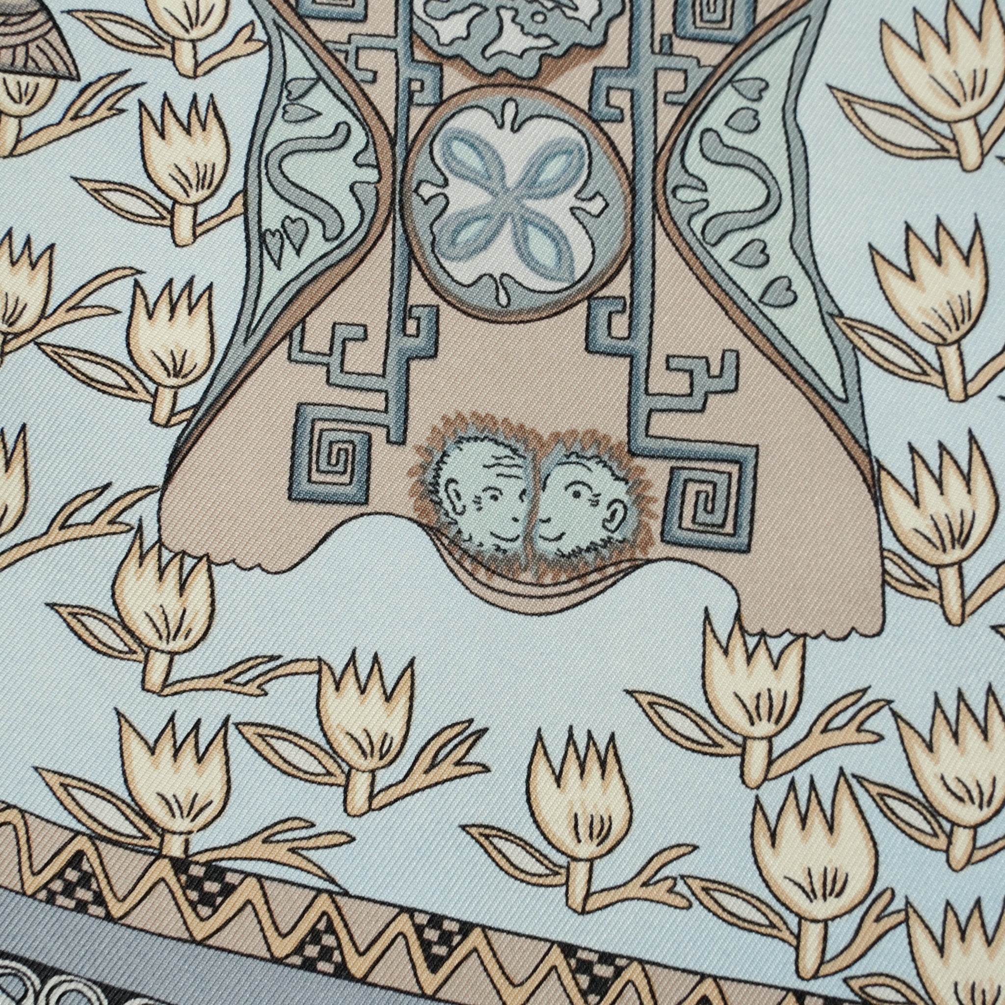 HERMESスカーフ　（カレ90 ART des STEPPES）　TO.226 wigggy_care90-17