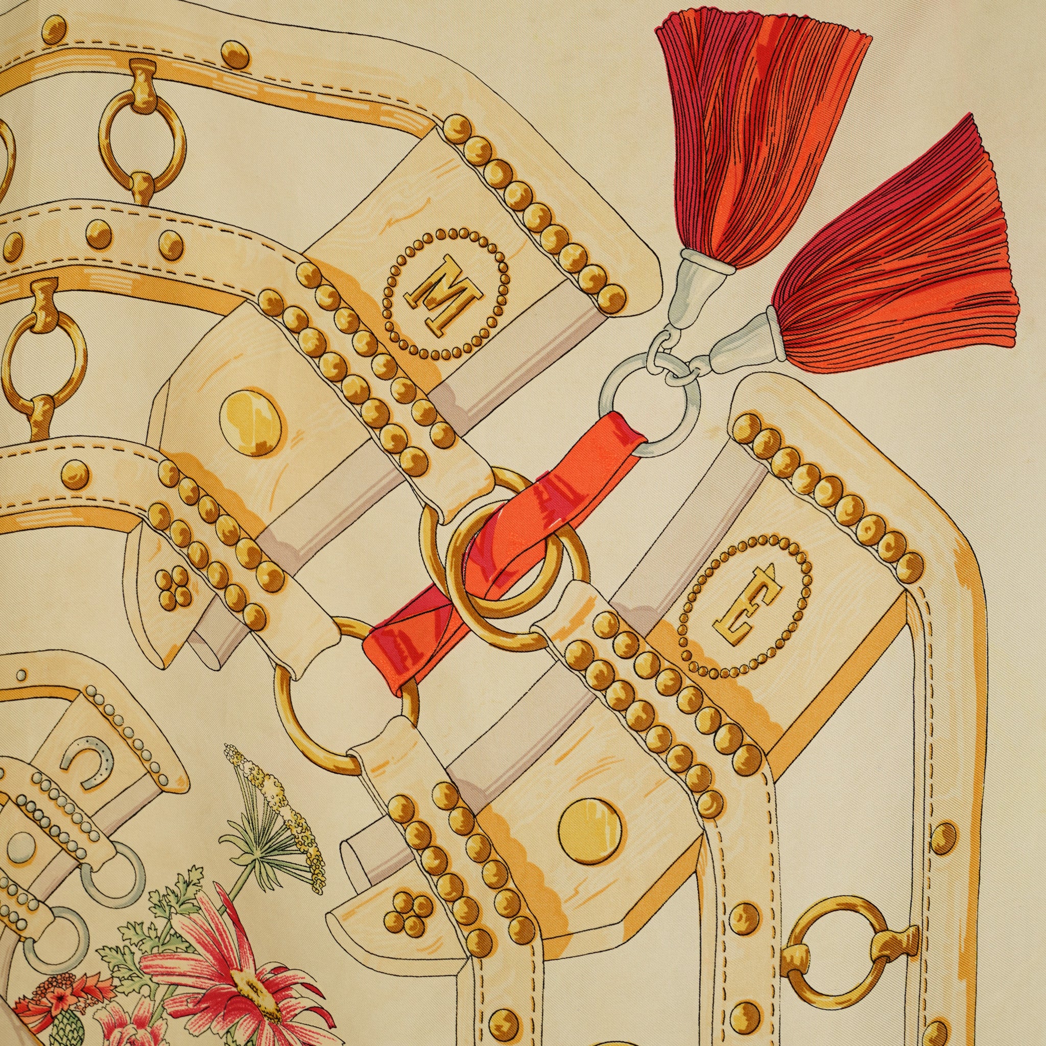 HERMES スカーフ aux champs カレ90 エルメス カレ90 AUX CHAMPS フィールドへ シルク スカーフ