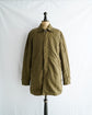 C.P.COMPANY Made in Rumania garment dyed nylon balmacaan coat with quilting liner